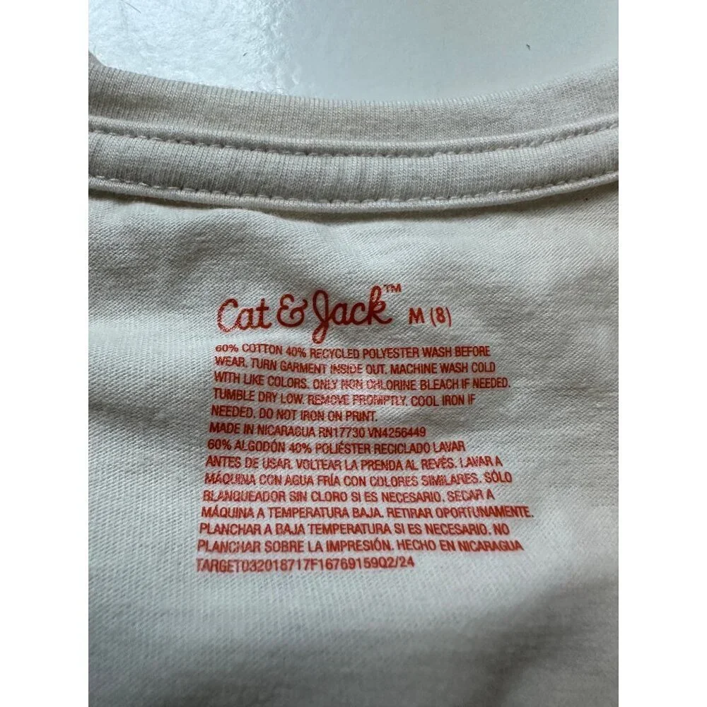 Cat & Jack Girls Graphic Long Sleeve and Leggings Set size M (8) NWT
